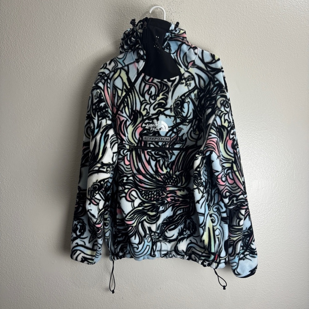 Supreme The North Face Steep Tech Fleece Pullover Size XL - Picture 2 of 12